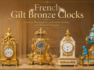 French Gilt Bronze Clocks
